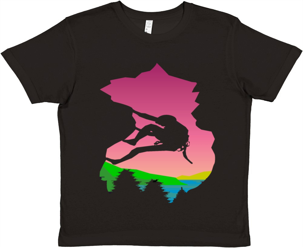mountain climbing Premium Kids Crewneck T-shirt
