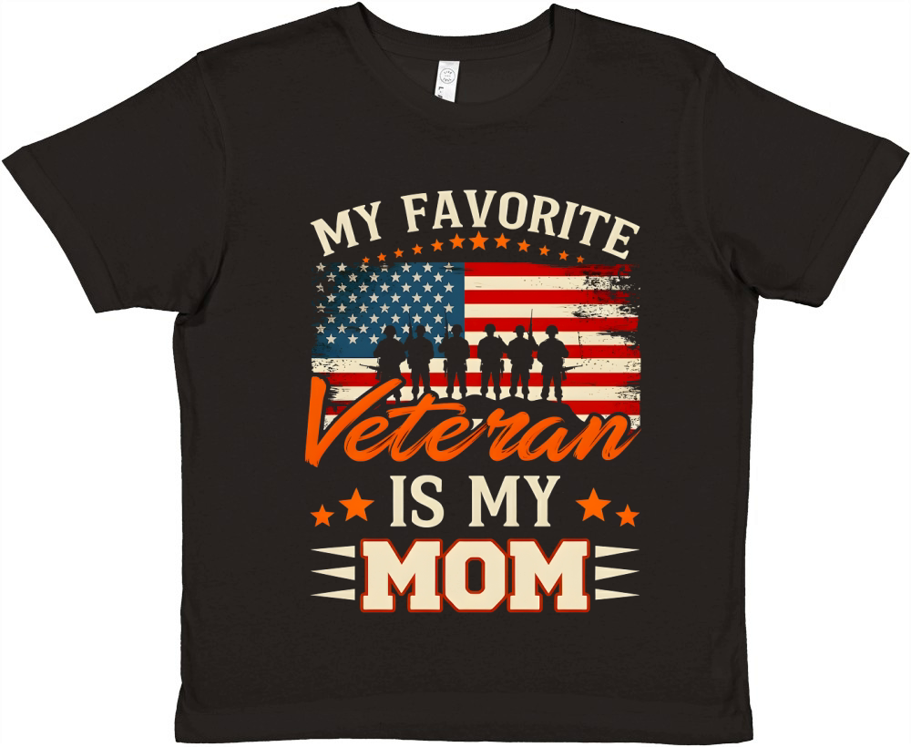 My favorite Veteran Is My Mom 02 Premium Kids Crewneck T-shirt