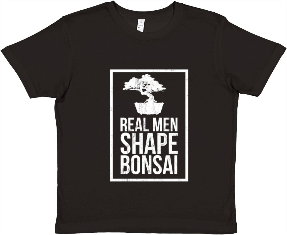 Real Men Shape Bonsai Tree Premium Kids Crewneck T-shirt