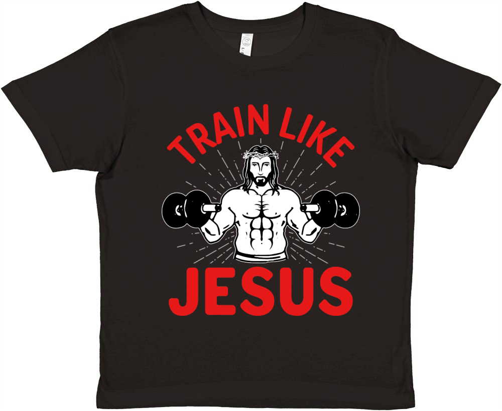 Train like Jesus 2 Premium Kids Crewneck T-shirt