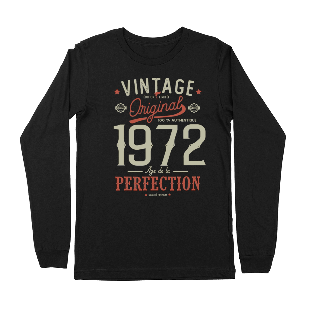 1972 Birthday Sayings 50th Birthday vintage Premium Long Sleeve