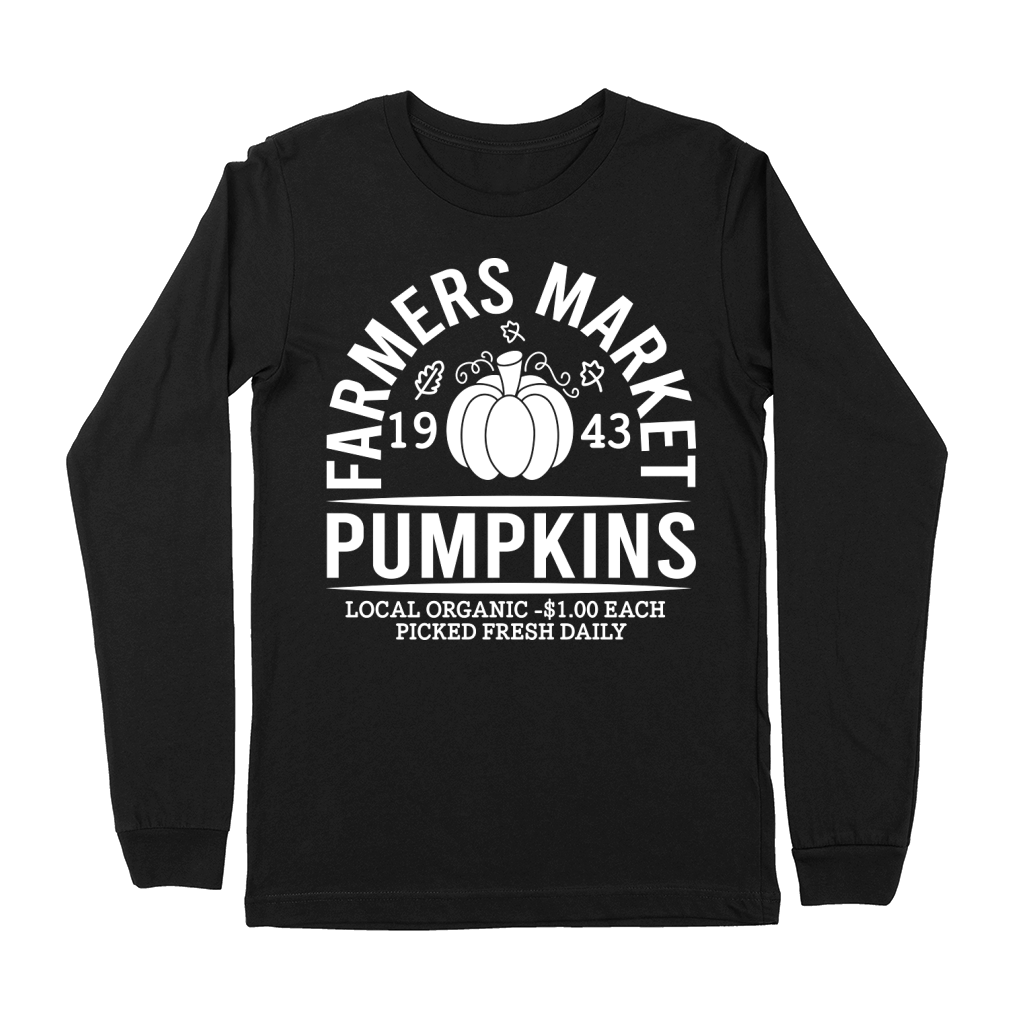 Pumpkins Farmer Market Premium Long Sleeve