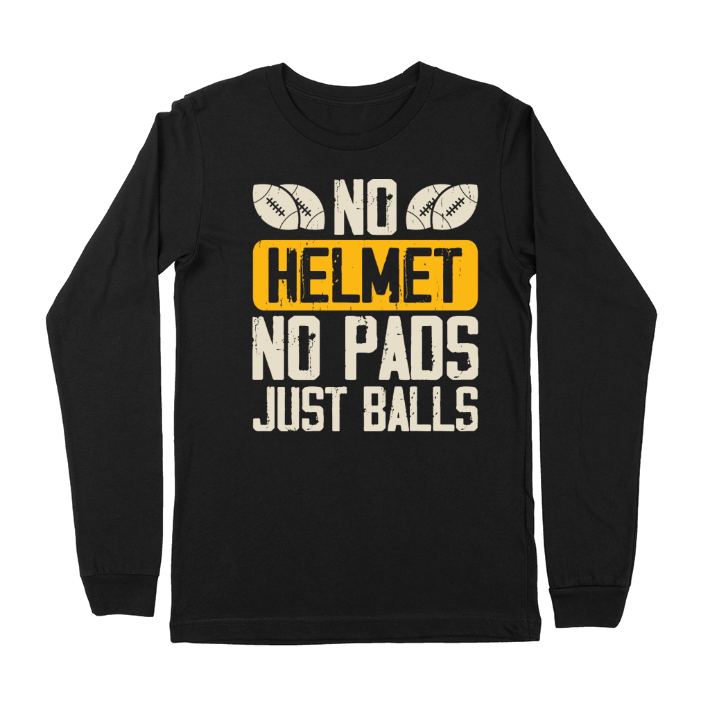 Vintage Rugby Player no Helmet no pads just balls Premium Long Sleeve