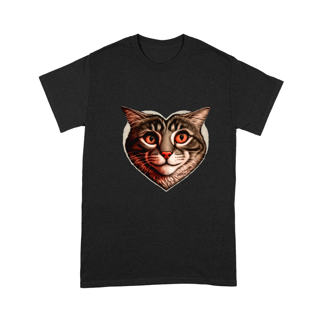 Love Shape Cat Premium T-shirt