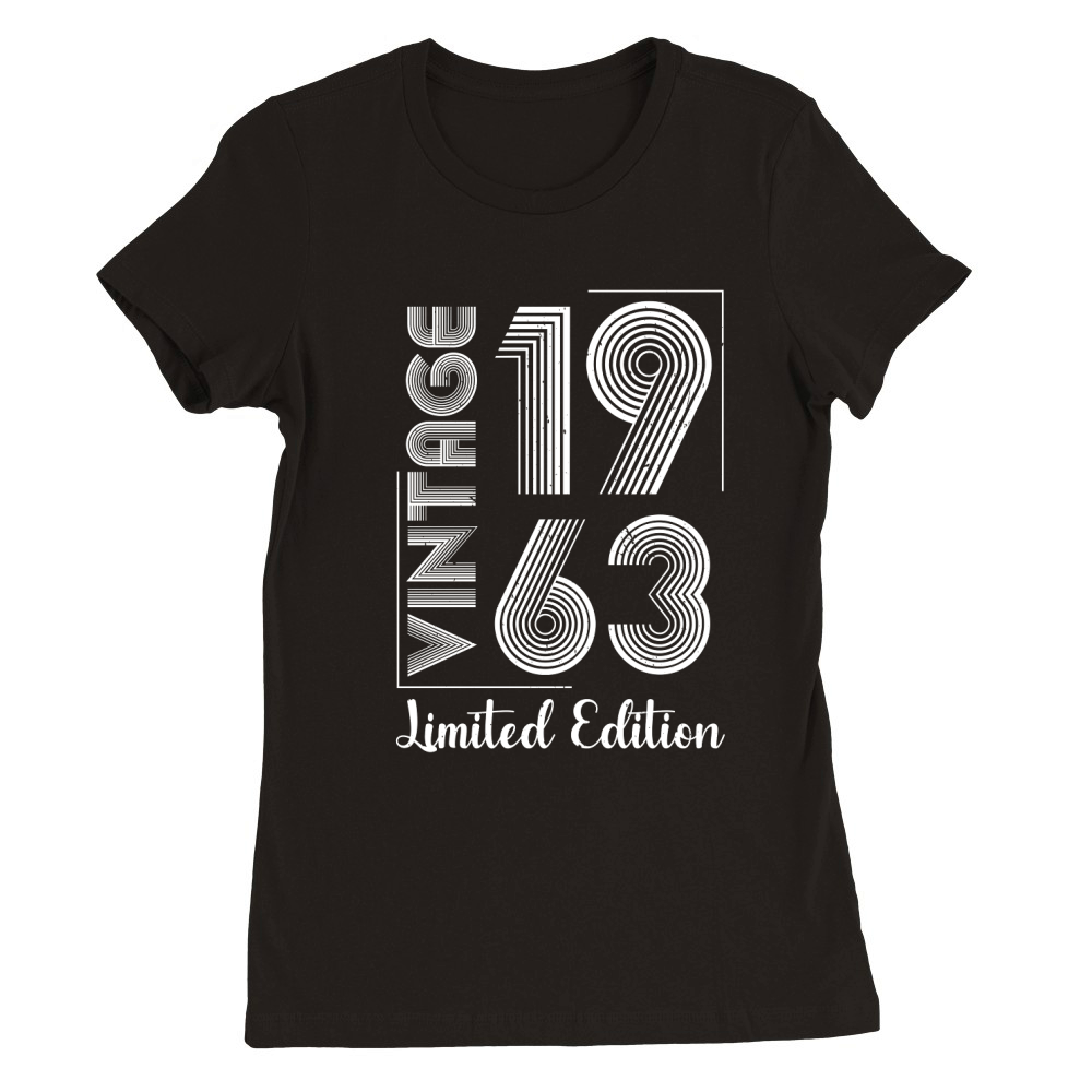 Vintage 1963 Limited Edition Premium Womens Crewneck T-shirt