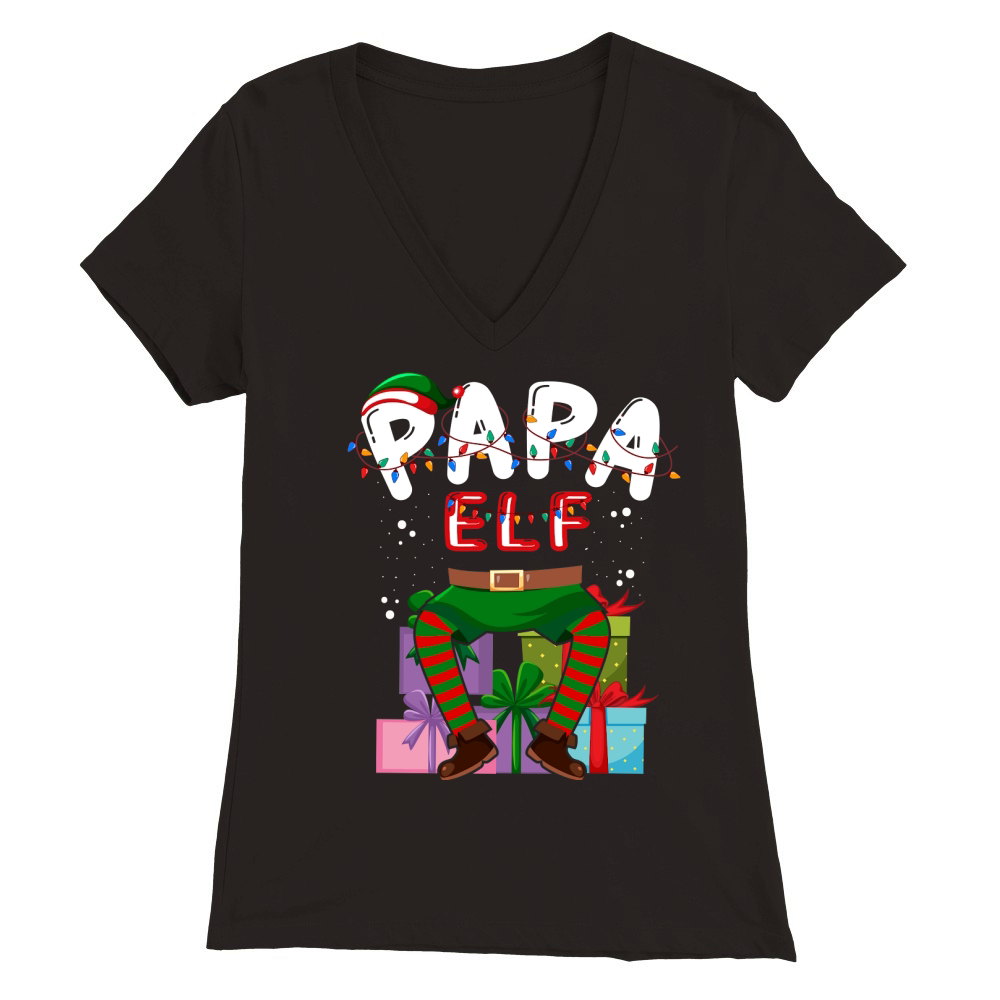 papa elf Premium Womens V-Neck T-shirt