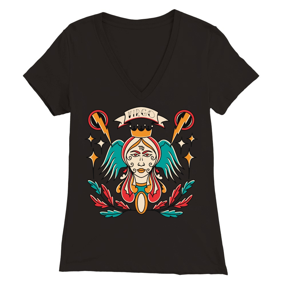 Virgo Premium Womens V-Neck T-shirt