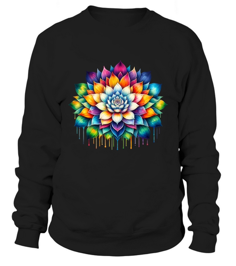 Colorful Mandala Yoga Sweatshirt Unisex