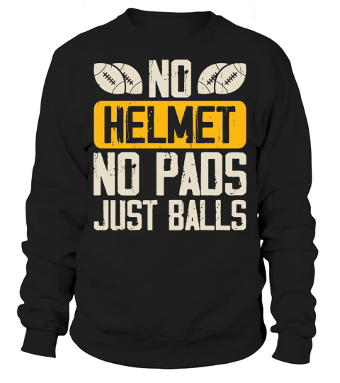 Vintage Rugby Player no Helmet no pads just balls Sweatshirt Unisex