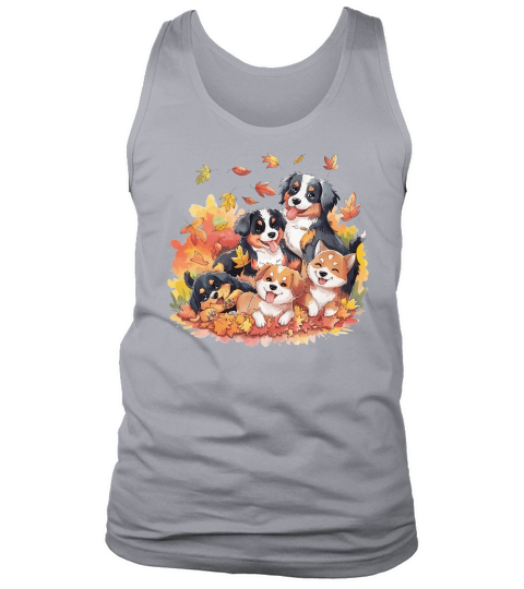 Dog Watercolor Bundle 04 Tank Top Unisex
