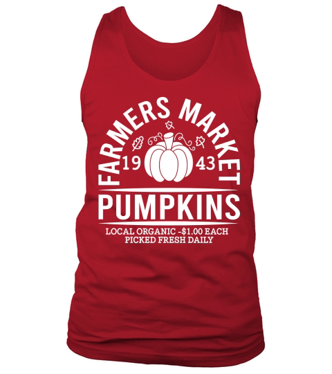 Pumpkins Farmer Market Tank Top Unisex