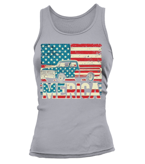 Merica Patriotic Truck Tank top Woman