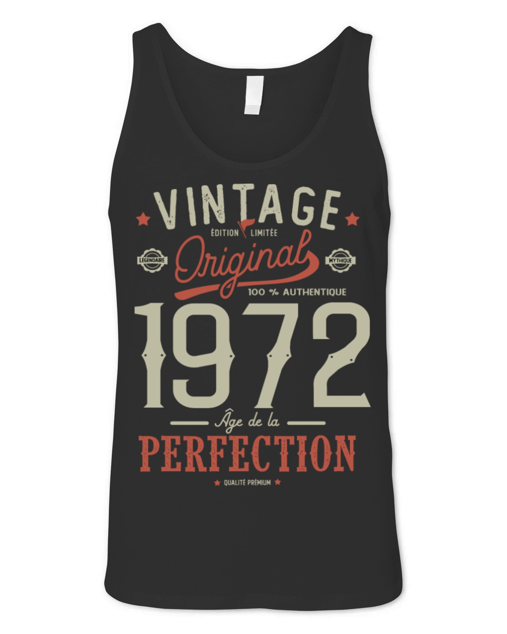 1972 Birthday Sayings 50th Birthday vintage Unisex Jersey Tank