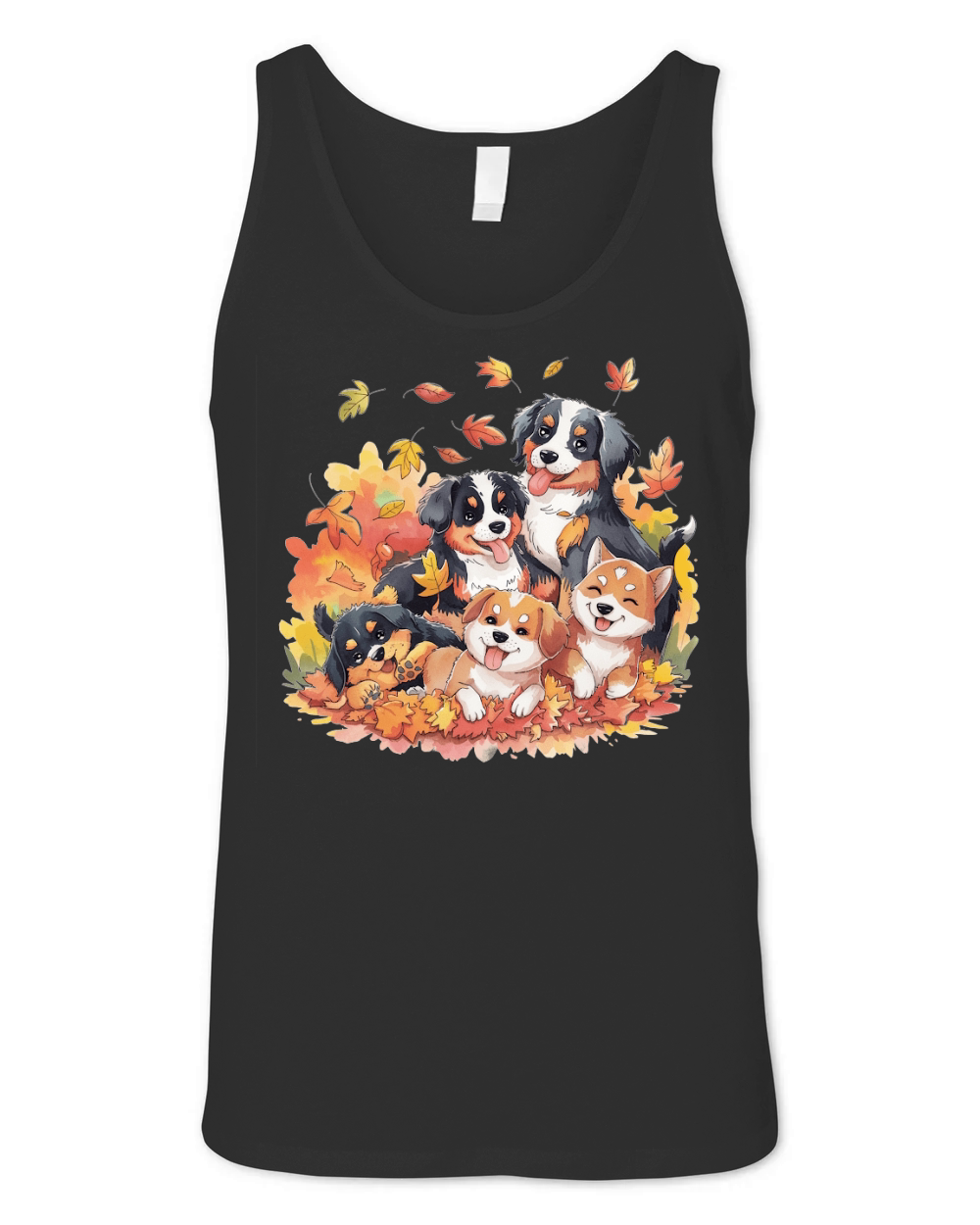 Dog Watercolor Bundle 04 Unisex Jersey Tank