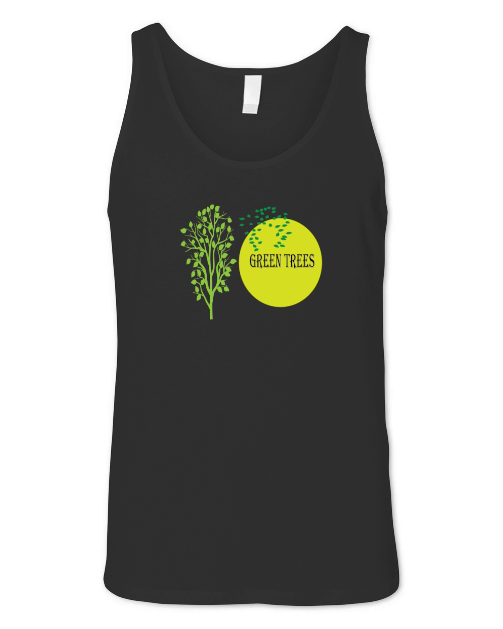Green trees 4 Unisex Jersey Tank