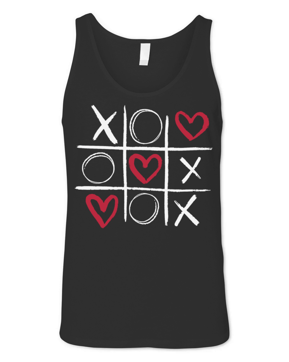 Hugs Kisses Heart Love Valentine Unisex Jersey Tank