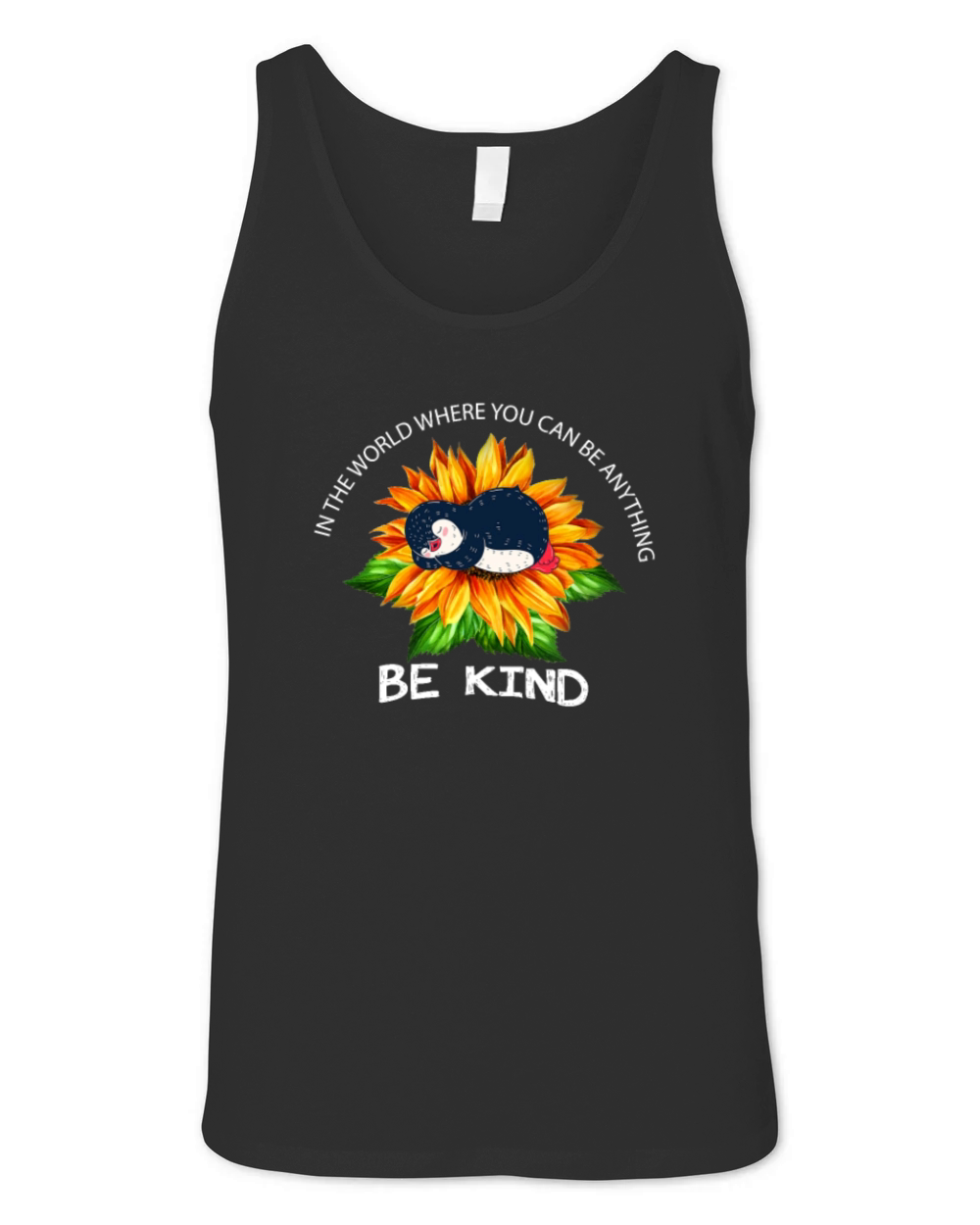 In A World Where You Can Be Anything Be Kind Pengu Unisex Jersey Tank