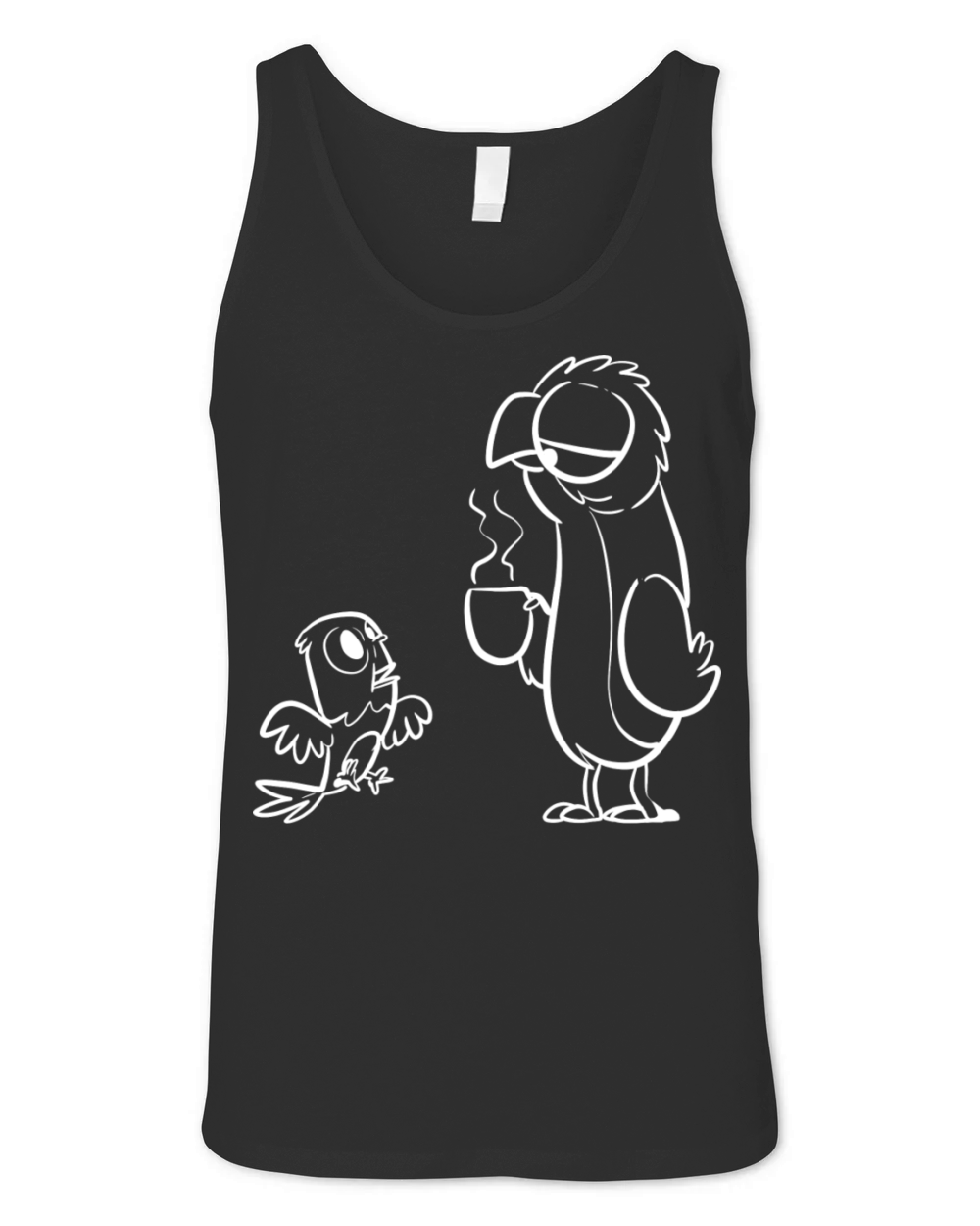 Morning Little Parrot Morning Person Gift Unisex Jersey Tank