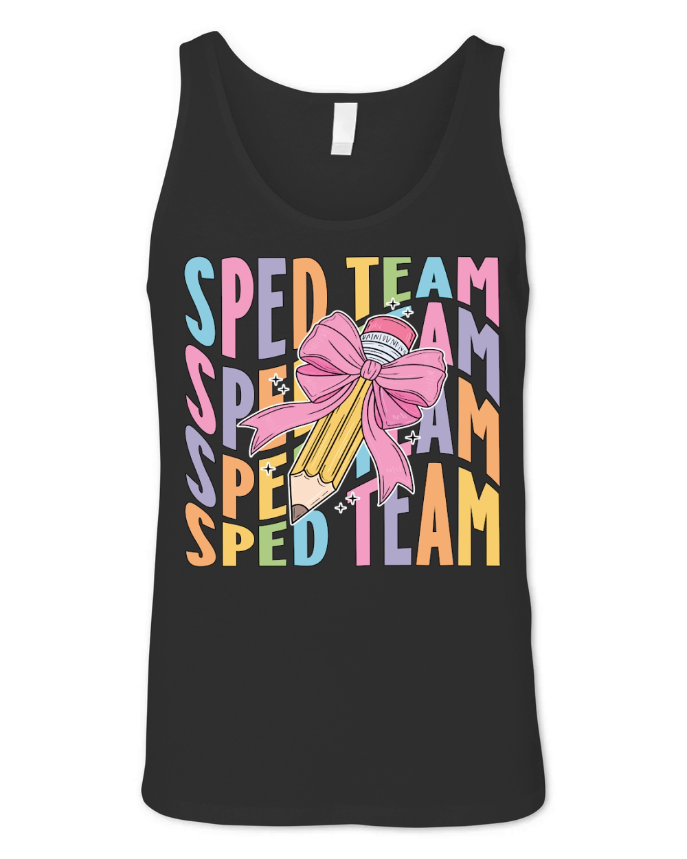 SPED TEAM pencil wavy Unisex Jersey Tank