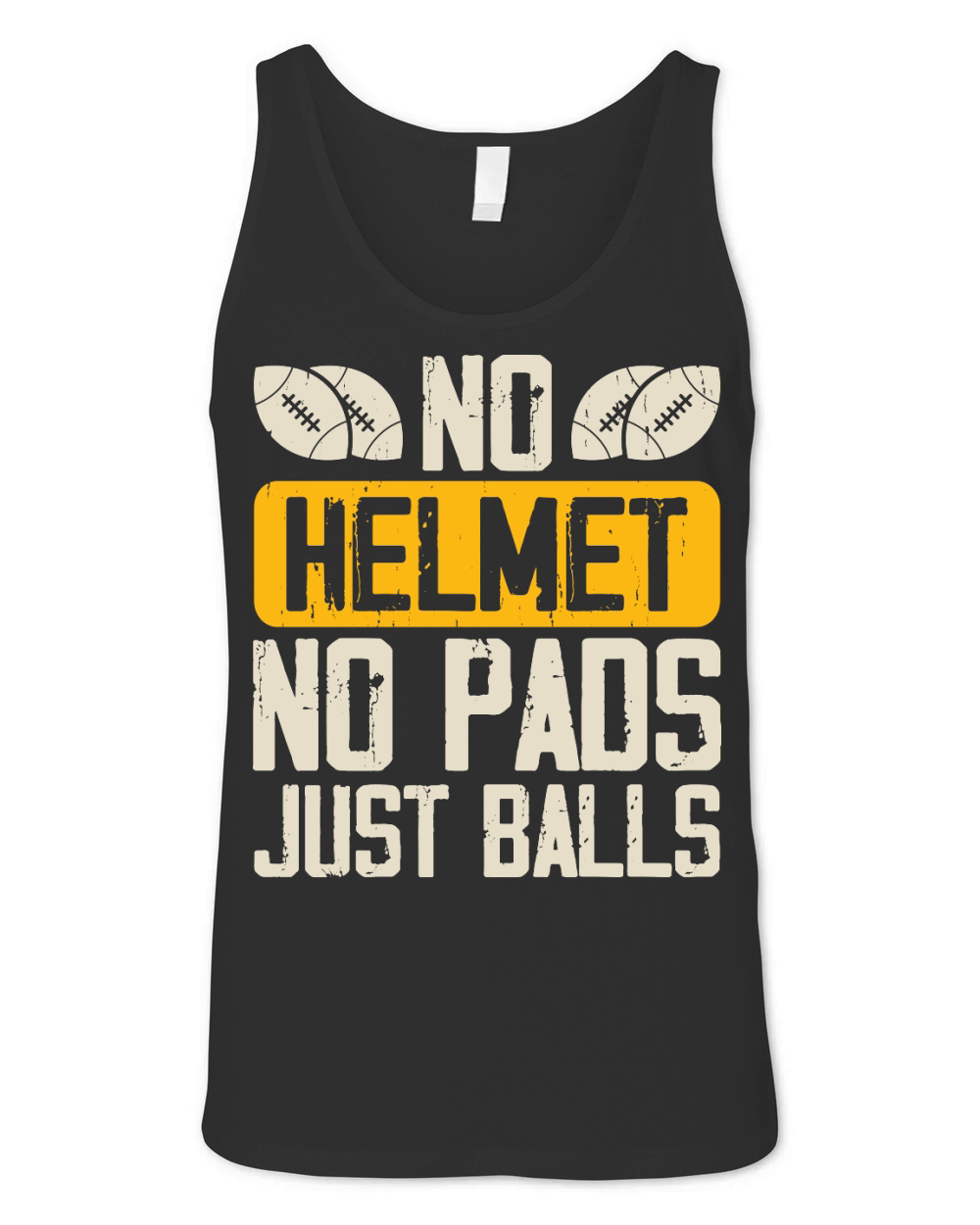 Vintage Rugby Player no Helmet no pads just balls Unisex Jersey Tank