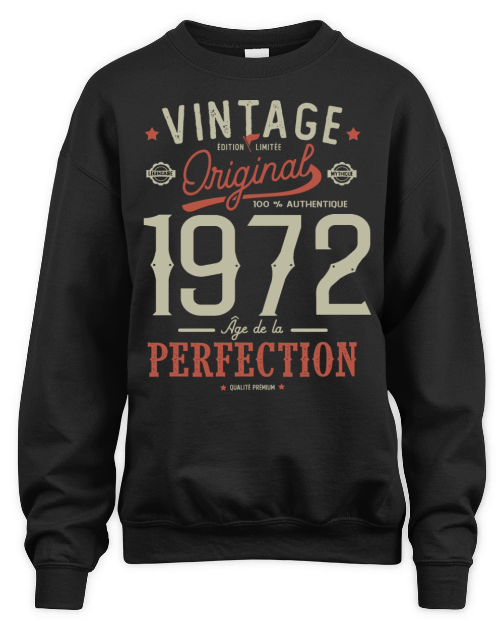 1972 Birthday Sayings 50th Birthday vintage Unisex Premium Crewneck Sweatshirt