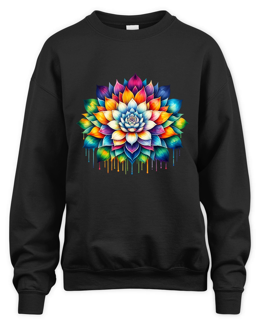 Colorful Mandala Yoga Unisex Premium Crewneck Sweatshirt