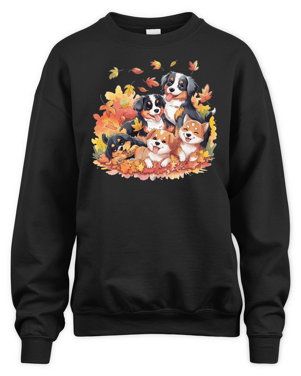 Dog Watercolor Bundle 04 Unisex Premium Crewneck Sweatshirt