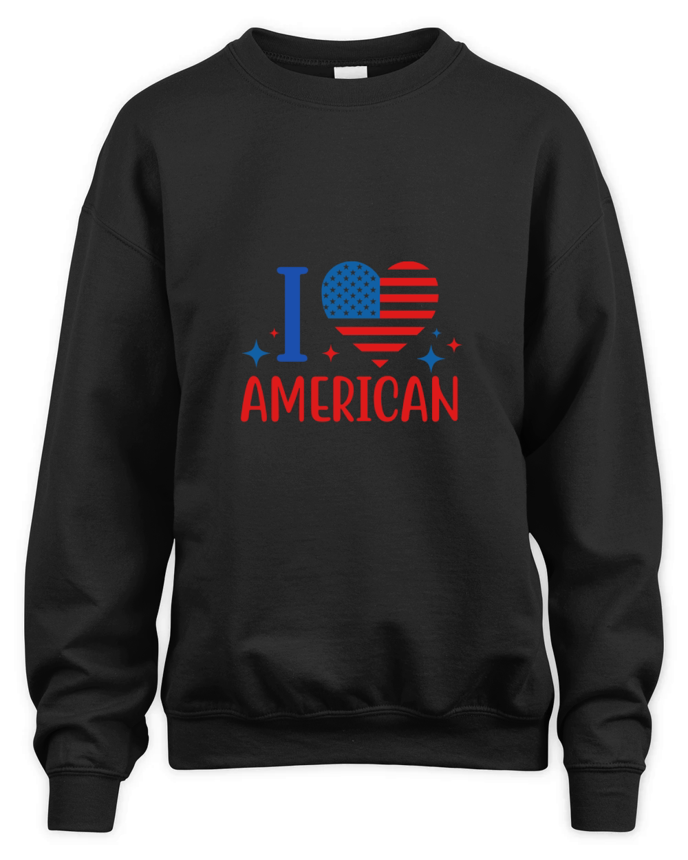 I love american Unisex Premium Crewneck Sweatshirt