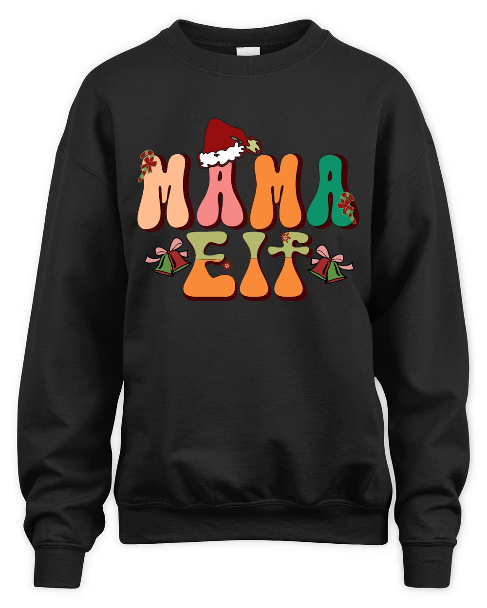 Mama Elf Christmas Unisex Premium Crewneck Sweatshirt