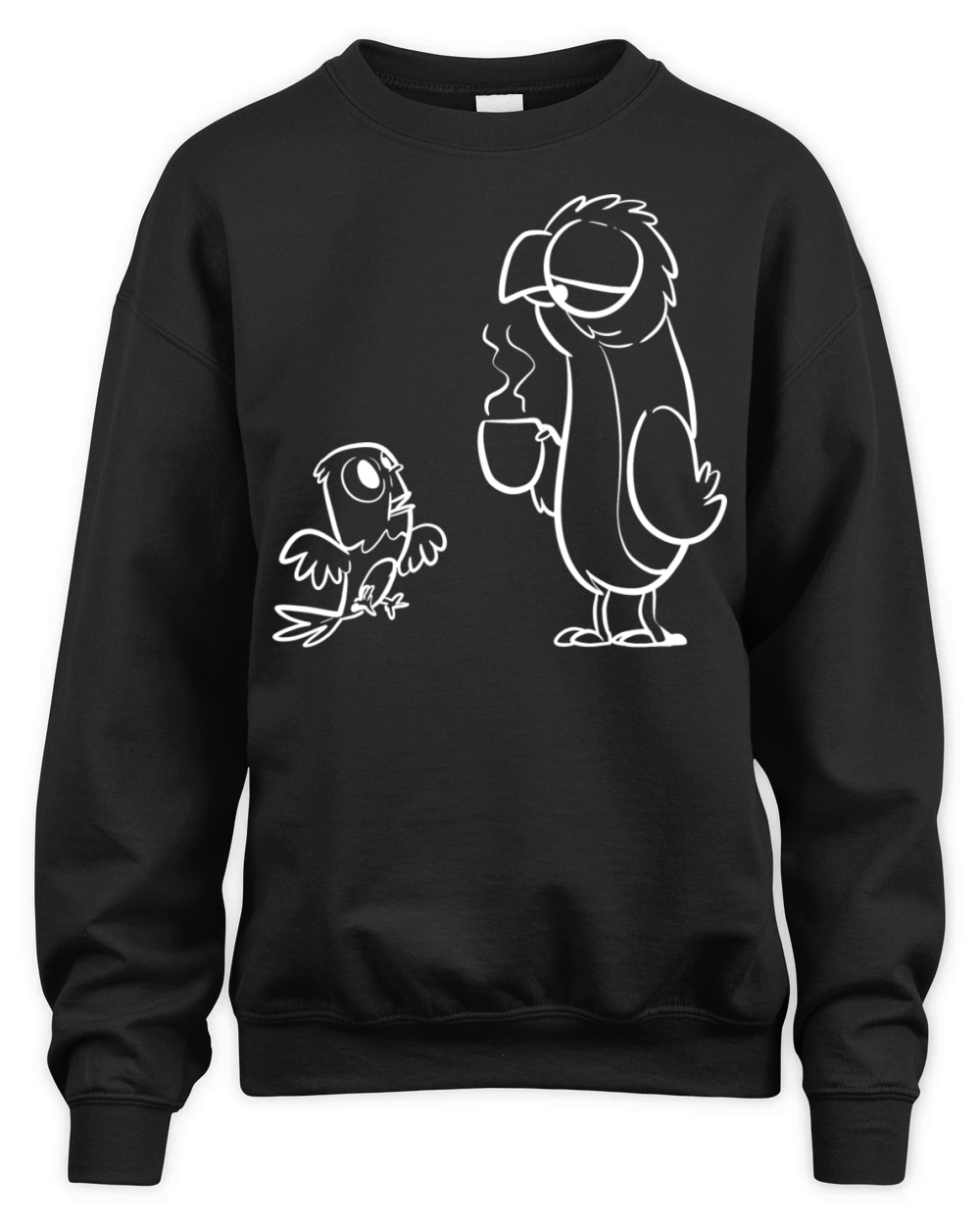 Morning Little Parrot Morning Person Gift Unisex Premium Crewneck Sweatshirt
