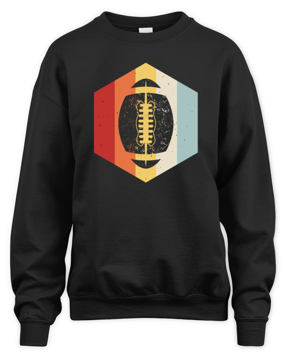 Retro Vintage Rugby Unisex Premium Crewneck Sweatshirt