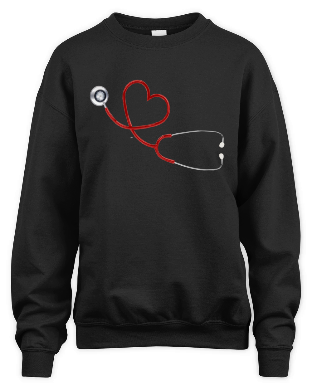 stethoscope heart Unisex Premium Crewneck Sweatshirt