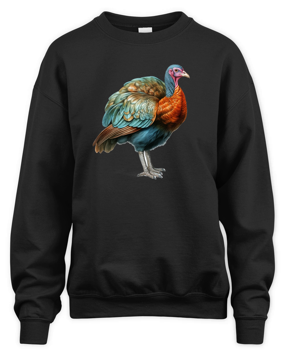 Thanksgiving Funny Turkey 24 Unisex Premium Crewneck Sweatshirt