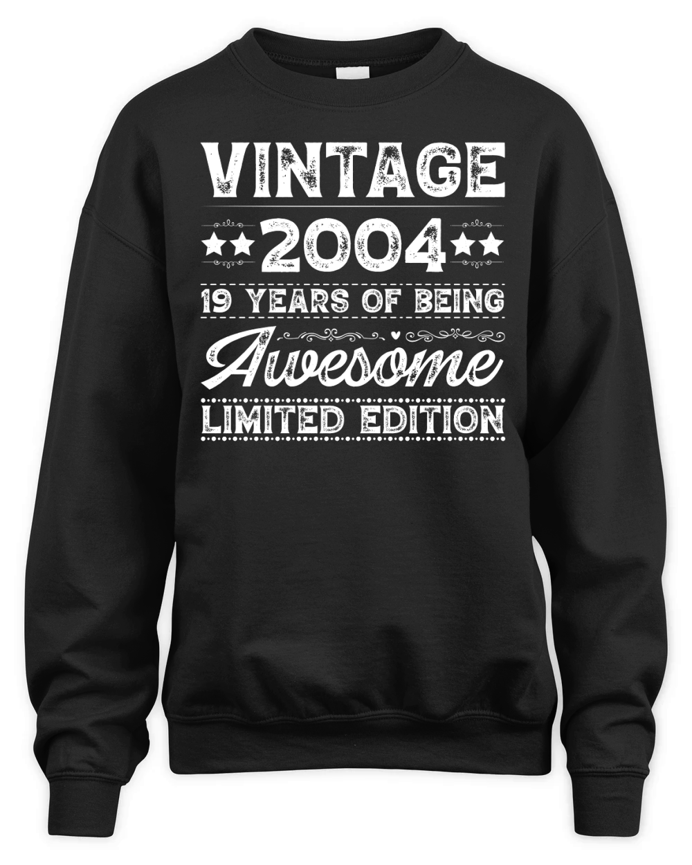 Vintage 2004 Being Awesome Limited Edition Birthday (2) Unisex Premium Crewneck Sweatshirt