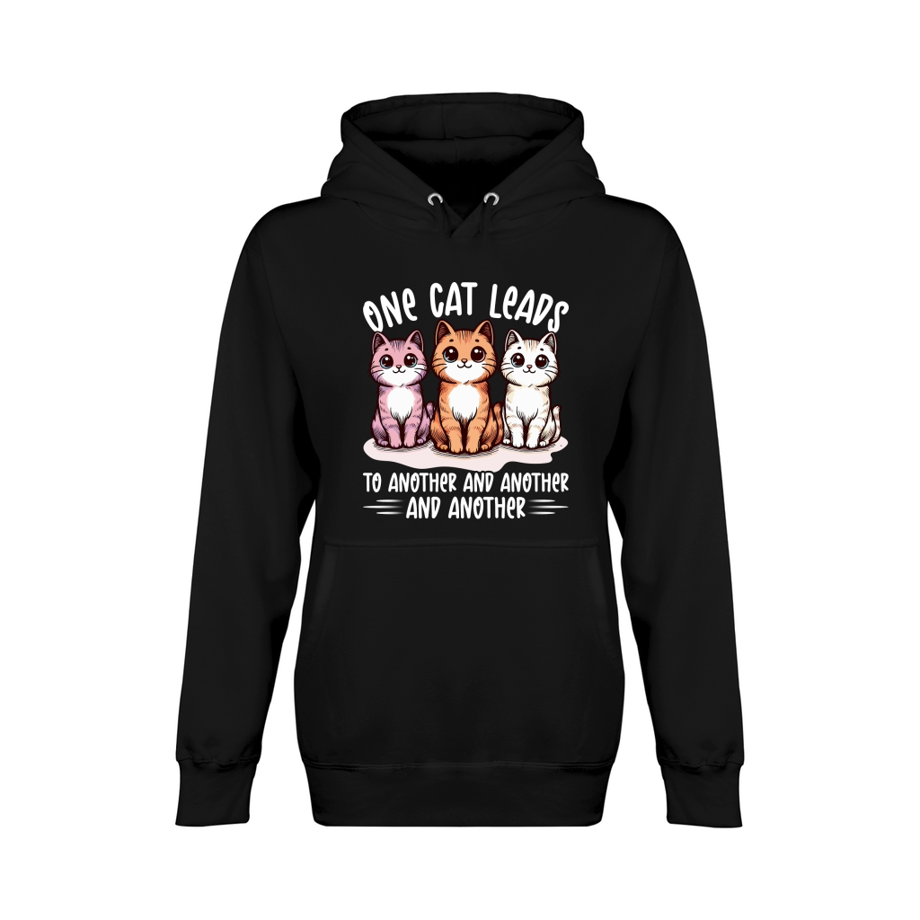 one cat leads to another Unisex Premium Pullover Hoodie