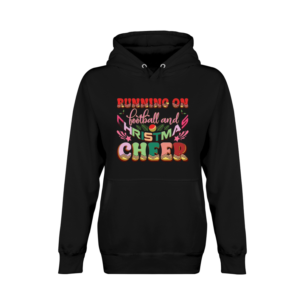 Running on football and Christmas Cheer Unisex Premium Pullover Hoodie