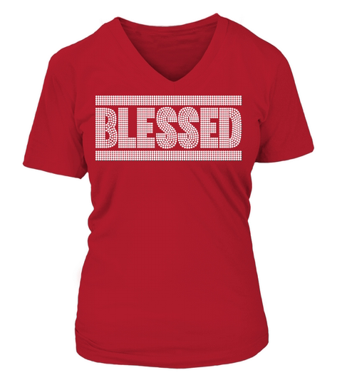 Blessed 2 03 V-neck T-Shirt Woman