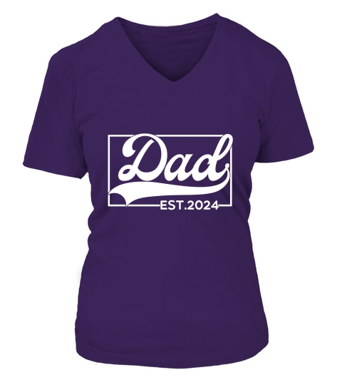 Dad EST.2024 02 V-neck T-Shirt Woman