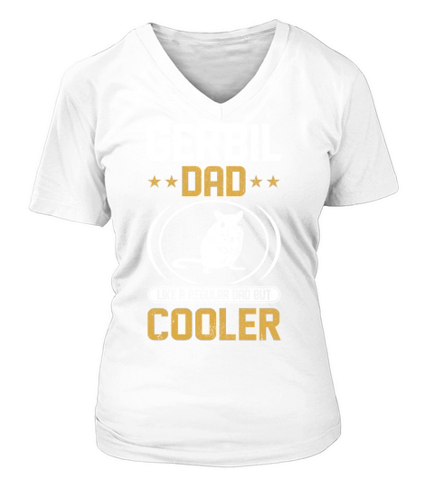 Gerbil dad like a regular dad but cooler (5) V-neck T-Shirt Woman