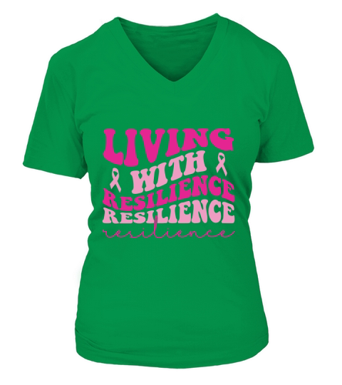 Livingn With Resilience V-neck T-Shirt Woman