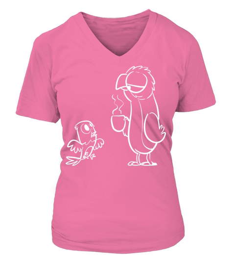 Morning Little Parrot Morning Person Gift V-neck T-Shirt Woman