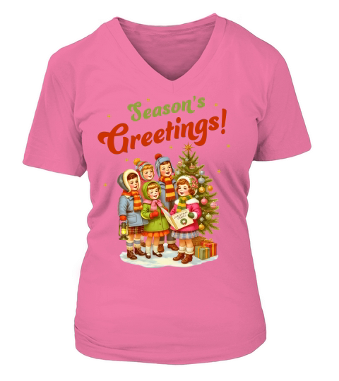 Seasons Greetings V-neck T-Shirt Woman