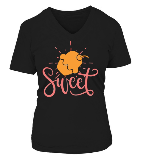 sweet V-neck T-Shirt Woman