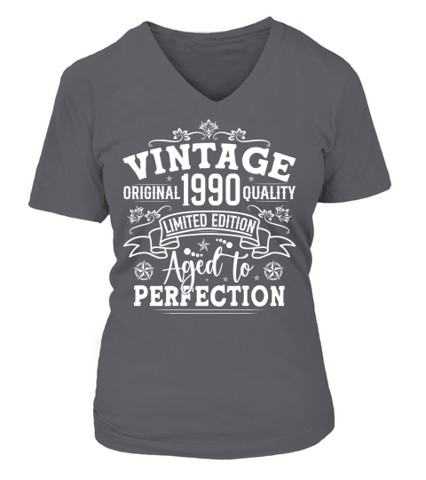 Vintage Birthday TShirt Design Bundle 1990 V-neck T-Shirt Woman