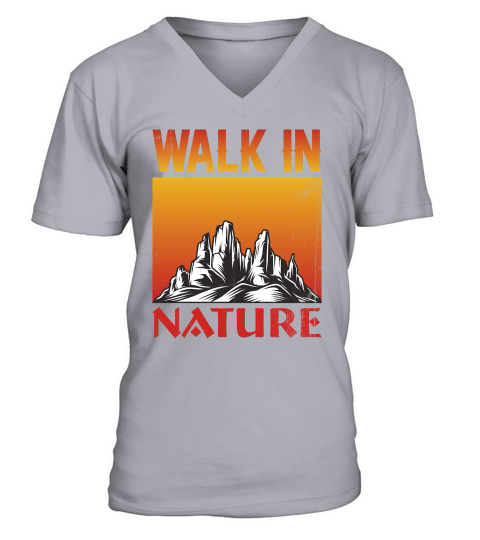 Amazing Walk in Nature V-Neck T-shirt