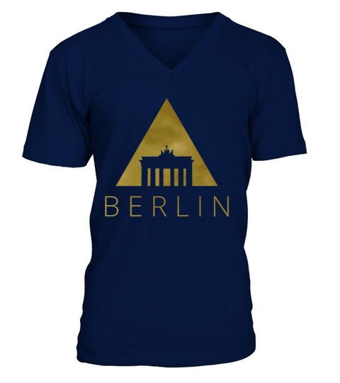 Berlin Hipster Triangle V-Neck T-shirt