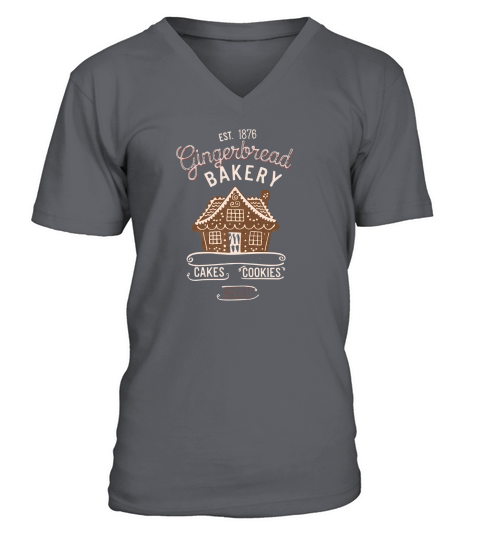 Est.1876 gingerbread bakery cakes cookies bread V-Neck T-shirt