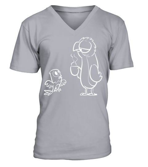 Morning Little Parrot Morning Person Gift V-Neck T-shirt