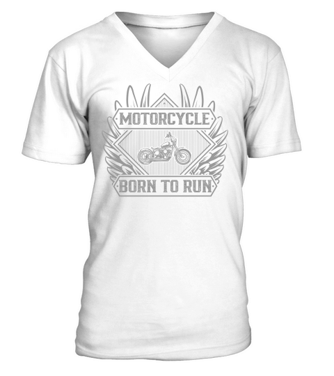 Motorcycle born to run V-Neck T-shirt