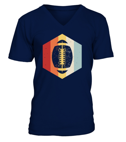 Retro Vintage Rugby V-Neck T-shirt